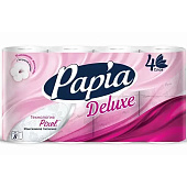 Туалетная бумага Papia Deluxe 4-х сл. белая 8 шт. Арт.5031372