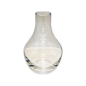 Ваза-колба из цветного стекла, Д100 Ш100 В150, серый CSA-39 Ваза-колба из цветного стекла, Д100 Ш100 В150, серый CSA-39