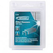 Скобы для степлера тип 53, 6мм, 1000шт, усиленные, Gross Скобы для степлера тип 53, 6мм, 1000шт, усиленные, Gross