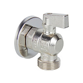 Кран угловой для бытовой техники с отражателем 1/2"х3/4" НН хром Кран угловой для бытовой техники с отражателем 1/2"х3/4" НН хром