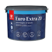  Краска для стен и потолков моющаяся для влажных помещений Tikkurila EURO EXTRA 20 База А 9л. 