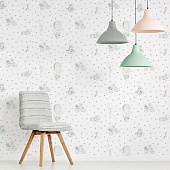  Обои 1.06х10м Romarta арт.106-102-40 Зайчики/звезды /Moda Interio 