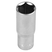 Головка торцовая (1/2")FLANK удлиненная, 17мм, ЗУБР Головка торцовая (1/2")FLANK удлиненная, 17мм, ЗУБР