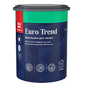  Краска для обоев и стен матовая Tikkurila EURO TREND База C 0,9л 