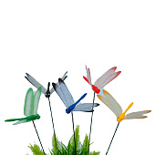 Штекер садовый Стрекоза 9х5.5см h=25см, микс 2024-3251 Штекер садовый Стрекоза 9х5.5см h=25см, микс 2024-3251