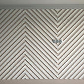 Рейка МДФ Бриона Белый 16х40х2700мм /Стелла   Рейка МДФ Бриона Белый 16х40х2700мм /Стелла