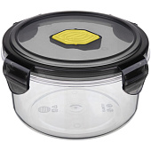 Контейнер для продуктов BRILLIANT герметичный с клапаном, круглый 0,6Л (Черный) 431179613 Контейнер для продуктов BRILLIANT герметичный с клапаном, круглый 0,6Л (Черный) 431179613