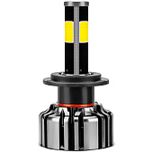  Автолампа диод H7 PX26d 12/24V  25W 2500Лм SKYWAY вентилятор+драйвер ПРОТОН А4 6000К Белая коробка комп.2шт 