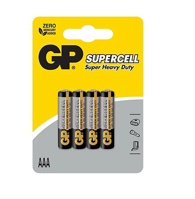  Батарейка AAA SUPER CELL(4шт)/GP 