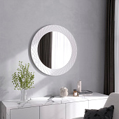 Зеркало в раме Zarina d80 белое Континент