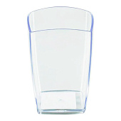  Подставка-стакан для канцелярии Стамм Тропик, пластик, квадратная, прозрачная, 9731905 