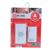  Звонок беспроводной, 32 мелодии, 120м радиус, IP20, IN HOME 