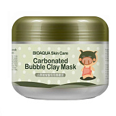  780511 Очищающая пузырьковая кислородная маска для лица на основе активной глины Bioaqua 100 мл 