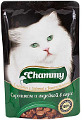  Влажный корм Chammy для кошек Кролик и индейка в соусе 85 гр 