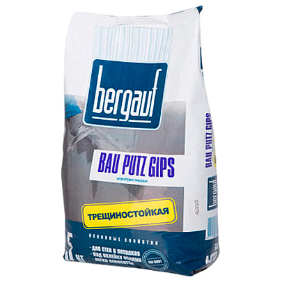 Штукатурка гипсовая Bau Putz Gips (5кг) /Bergauf Штукатурка гипсовая Bau Putz Gips (5кг) /Bergauf