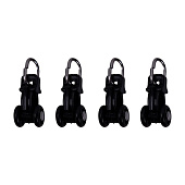  Ролик с крючком МОДЕРН  черный 10шт в упаковке 