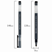Набор гелевых ручек 4шт BRAUBERG X-WRITER 1800, черные, 4 шт, 0,35 мм, 144136