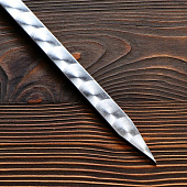  Шампур плоский узбекский для люля кебаб широкий 50см/2см с деревянной ручкой 4981231 