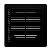 Решетка вентиляционная черная 210х210 сетка 2121Р Black Решетка вентиляционная черная 210х210 сетка 2121Р Black