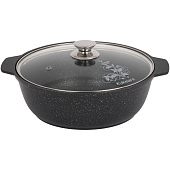 Кастрюля-жаровня Kukmara Мраморная 3,0 л темный мрамор жмт32а Кастрюля-жаровня Kukmara Мраморная 3,0 л темный мрамор жмт32а