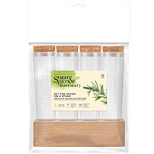 Набор для специй Sugar&Spice Rosemary 4 шт 50 мл на деревянной подставке SE105012996 Набор для специй Sugar&Spice Rosemary 4 шт 50 мл на деревянной подставке SE105012996