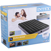 Intex Кровать надувная DOWNY BED, (fiber-tech),137x191x25см, встроенный ножной насос, ПВХ, 64762 Intex Кровать надувная DOWNY BED, (fiber-tech),137x191x25см, встроенный ножной насос, ПВХ, 64762