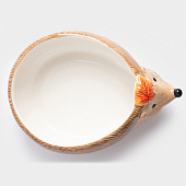 Конфетница Autumn forest 21х15 см, коричневая, Еж с листом ANLAF-FDWS-031224-14 Конфетница Autumn forest 21х15 см, коричневая, Еж с листом ANLAF-FDWS-031224-14