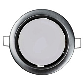  Светильник точечный встраиваемый матовый хром PGX53 10639.26 GX53 106х39мм /JazzWay 