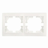 Рамка для розеток и выключателей, 2 поста, цвет крем, Lezard MIRA Рамка для розеток и выключателей, 2 поста, цвет крем, Lezard MIRA