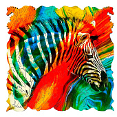 Фигурный деревянный пазл ANIMAL ART Зебра 113 дет. арт. 8387 7500559 Фигурный деревянный пазл ANIMAL ART Зебра 113 дет. арт. 8387 7500559