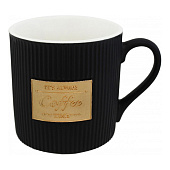 Кружка NataM Кофейная роскошь 380мл, чёрный KRJYD1217B Кружка NataM Кофейная роскошь 380мл, чёрный KRJYD1217B