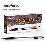  Ручка шариковая Mc Gold, черная, 0,7 мм, BMC-07-01 