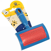  Расческа-пуходерка для кошек и собак Пушок, 16 см, синий ultramarine, 351-440, 351-441 