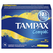 Тампоны TAMPAX Compak Regular Duo 16шт Тампоны TAMPAX Compak Regular Duo 16шт