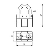  Замок навесной ВС 4А ЗЕНИТ 00-00000427 