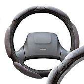 Оплетка искусст. замша с перф. L (39-41 см) SKYWAY Mix Sponge air 6 подуш Серая Оплетка искусст. замша с перф. L (39-41 см) SKYWAY Mix Sponge air 6 подуш Серая