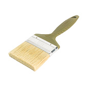 Кисть плоская для лаков и лазурей 75мм, натуральная щетина, пластиковая ручка, T4P Кисть плоская для лаков и лазурей 75мм, натуральная щетина, пластиковая ручка, T4P
