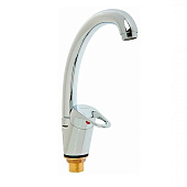 Смеситель для кухни с гайкой утка силумин 35 A84050 Accoona Смеситель для кухни с гайкой утка силумин 35 A84050 Accoona