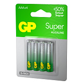  Батарейка AAA G-tech Alkaline LR03, 4шт, GP Super 