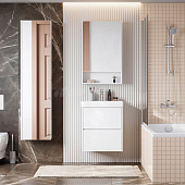 Зеркало-шкаф Сканди 55 белый Акватон Зеркало-шкаф Сканди 55 белый Акватон