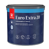  Краска для стен и потолков моющаяся для влажных помещений Tikkurila EURO EXTRA 20 База А 2,7л. 