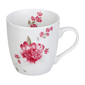 Кружка 250мл, фарфор, "Пионы", микс 806-145 Кружка 250мл, фарфор, "Пионы", микс 806-145