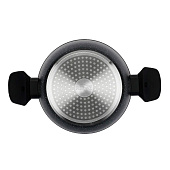 Кастрюля 4,2л. с крышкой 24см Linea GRANITO NERO 93-AL-GN-4-24