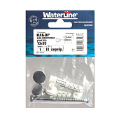 Набор для крепления унитаза 10х80 серебр. Набор для крепления унитаза 10х80 серебр.