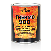 Эмаль термостойкая серебристая 700°С 0,8л /Олимп