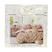 Комплект постельного белья Cleo Pure Cotton, двуспальный, наволочки 70х70, поплин, 20/240-PC, 20/234-PC 