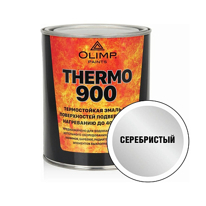 Эмаль термостойкая серебристая 700°С 0,8л /Олимп Эмаль термостойкая серебристая 700°С 0,8л /Олимп