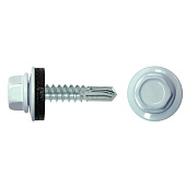  Саморезы кровельные 5,5х25мм, 60шт, RAL 9003 белый 