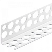 Профиль ПВХ углов. штукатур. перфорир. L3м /Лига Профиль ПВХ углов. штукатур. перфорир. L3м /Лига