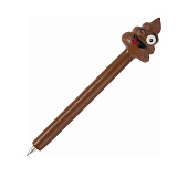  Ручка шариковая Brauberg фигурная "Смайлики микс-2", синяя, 4 дизайна, 0,5 мм, дисплей, 142772 